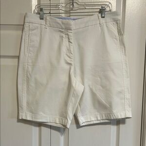 J. Crew White Chino Bermuda Shorts